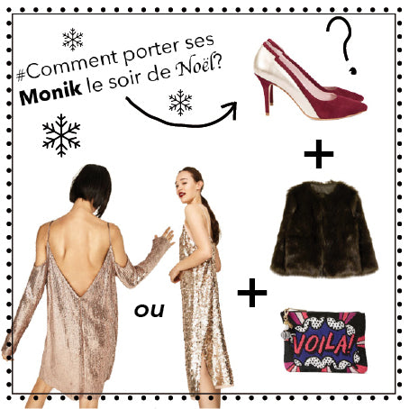 Comment porter vos escarpins Monik le soir de Noël?
