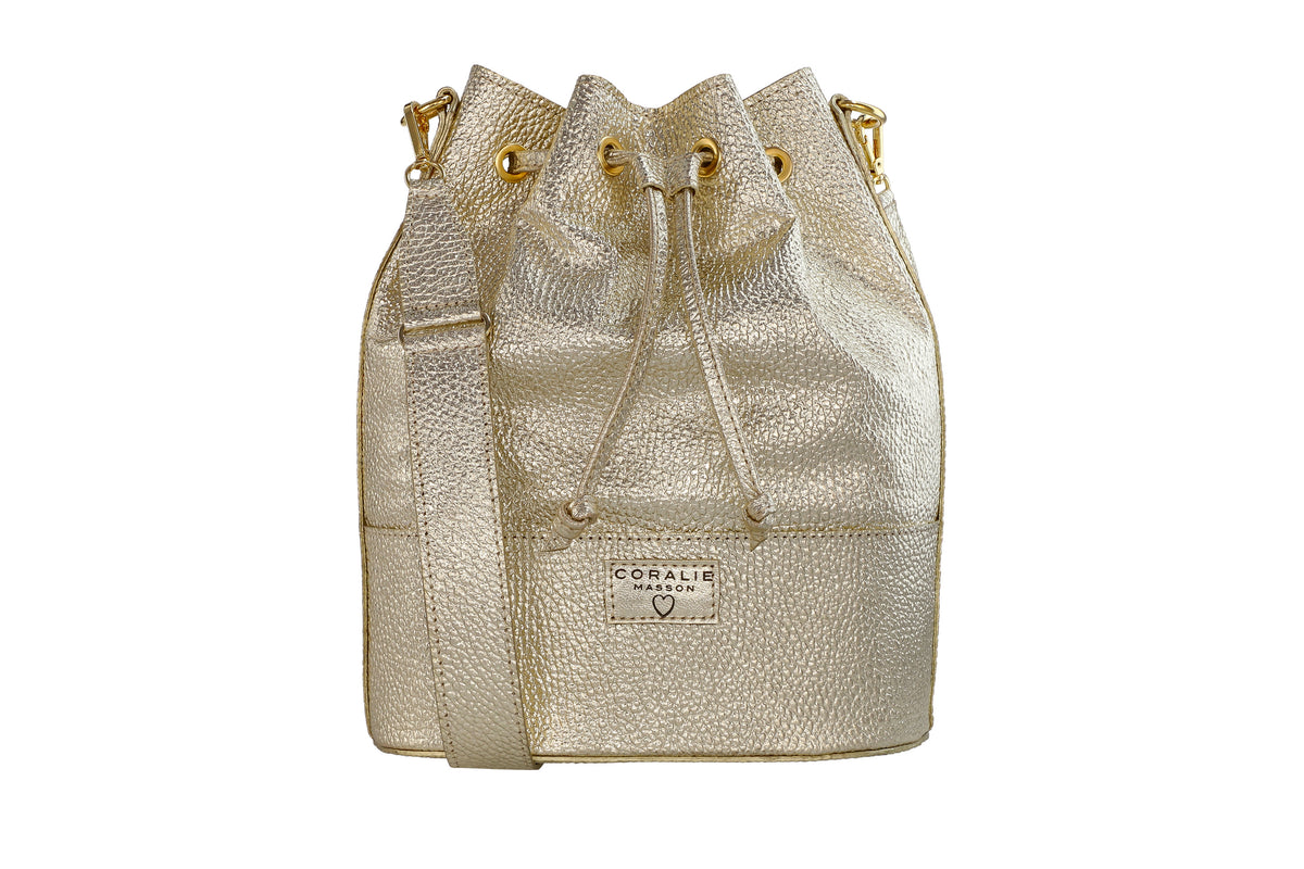 Sac seau doré hotsell