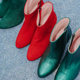 Bottines Emily cuir vert