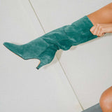 Bottes Billie cuir vert