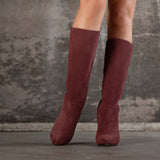 Bottes Billie en cuir burgundy