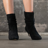 Bottes mi haute City cuir noir
