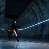 Bottes Kate en cuir noir