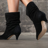Bottes mi haute City cuir noir