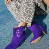 Bottines Darla cuir violet
