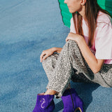 Bottines Darla cuir violet