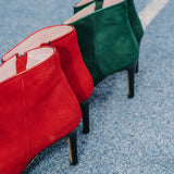 Bottines Emily cuir vert