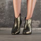 Bottines Emily en cuir mordoré