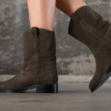 Bottes Lucky en cuir kaki
