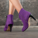 Bottines Wakan violet et or