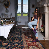 Bottines Maggy en cuir violet