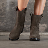 Bottes Lucky en cuir kaki