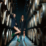 Bottines santiag Rose vert métallisé