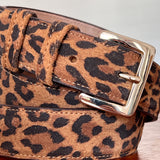 Ceinture Manon cuir léopard