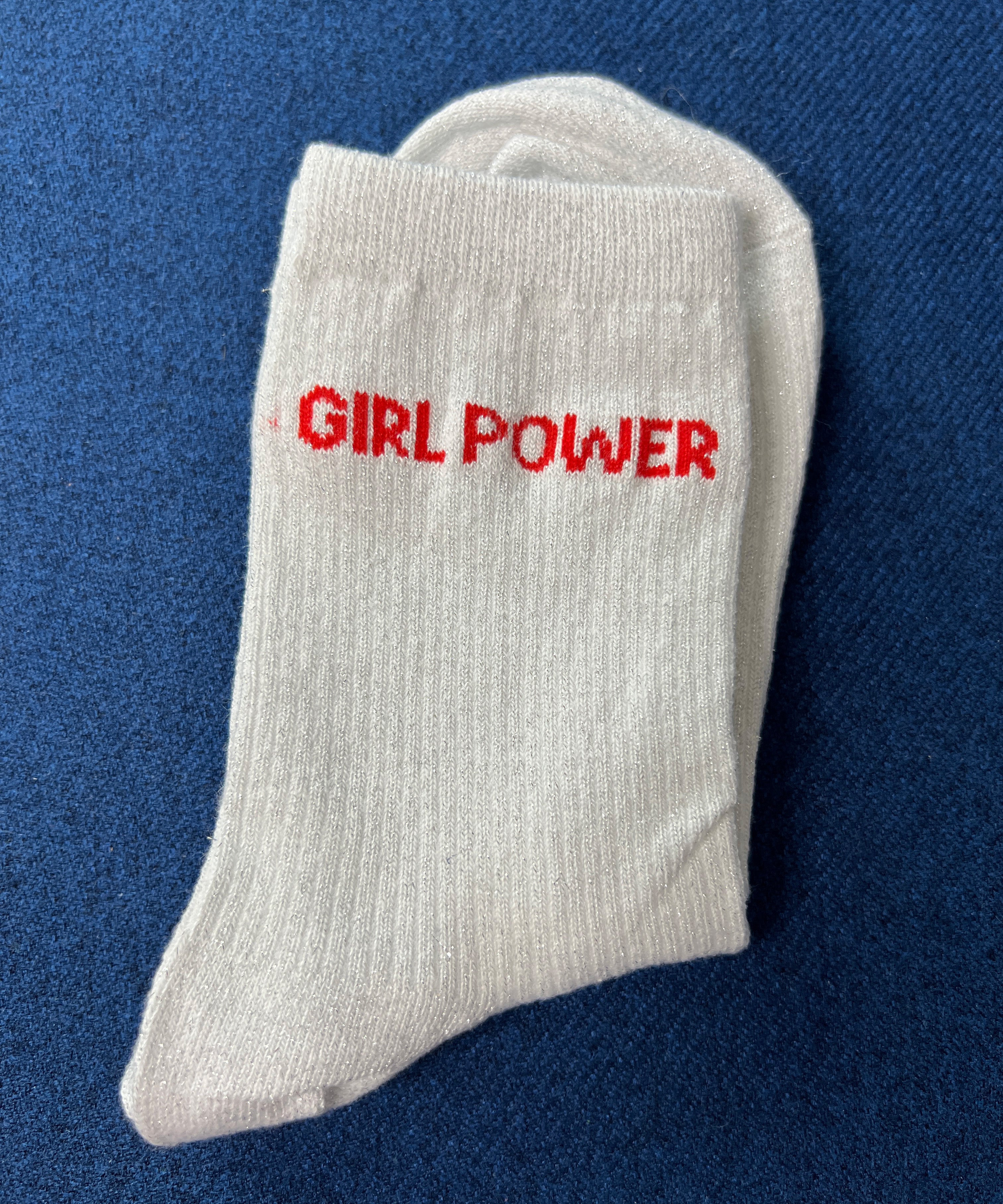 Chaussettes à paillettes "Girl Power"