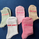Chaussettes à paillettes "Rosé Addict"