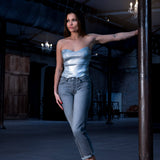 Escarpins Vanessa glitter argent