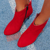 Bottines Emily rouge