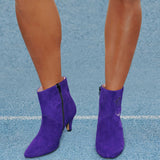 Bottines Darla cuir violet