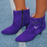 Bottines Darla cuir violet