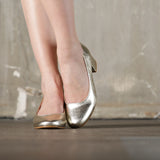 Escarpins Louise en cuir doré