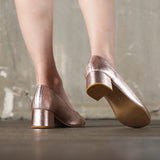 Escarpins Louise en cuir rose gold