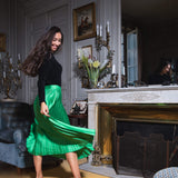 Escarpins Maïwen noir & vert irisé