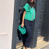 Pochette Clem vert emeraude