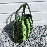 Sac Max - Mini sac à main kaki & jaune fluo