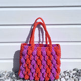 Sac Max - Mini sac à main rose et orange