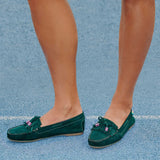 Mocassins Janyne vert forêt