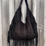 Sac à franges Tulsa noir