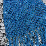 Sac filet lurex bleu