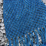 Sac filet lurex bleu
