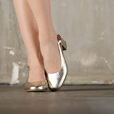 Escarpins slingback Lulu en cuir doré