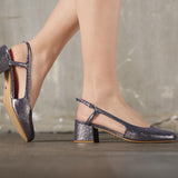 Slingback Lulu en jean brillant