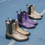Chelsea boots Garance cuir violet