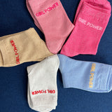 Chaussettes à paillettes "Girl Power"