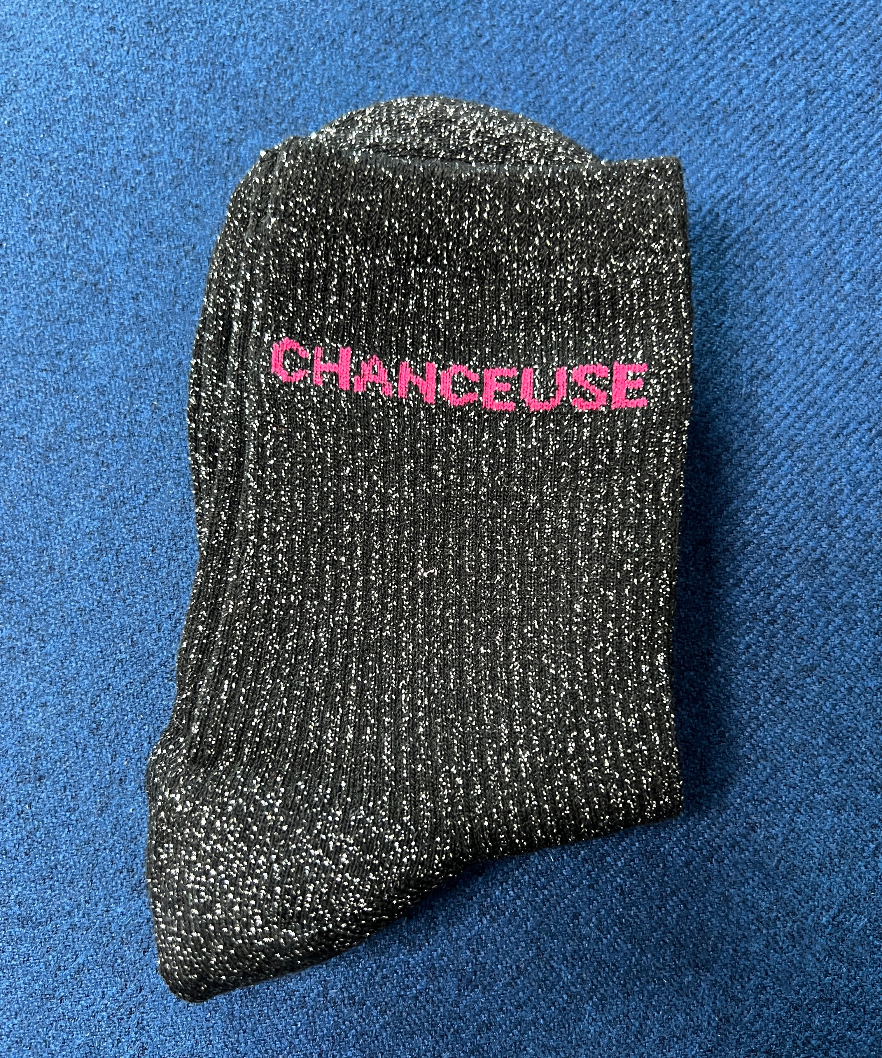 Chaussettes à paillettes "Chanceuse"