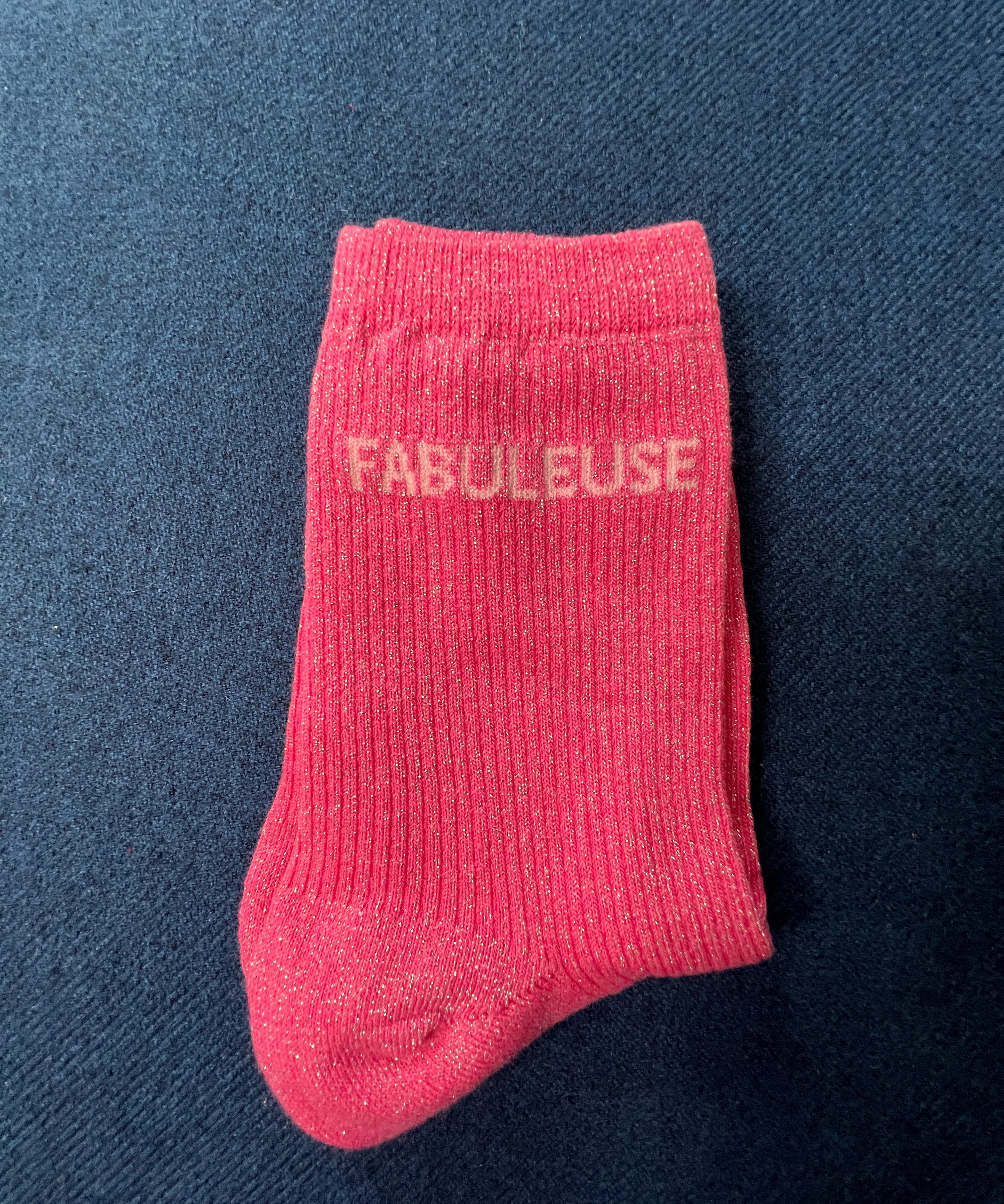 Chaussettes à paillettes "Fabuleuse"