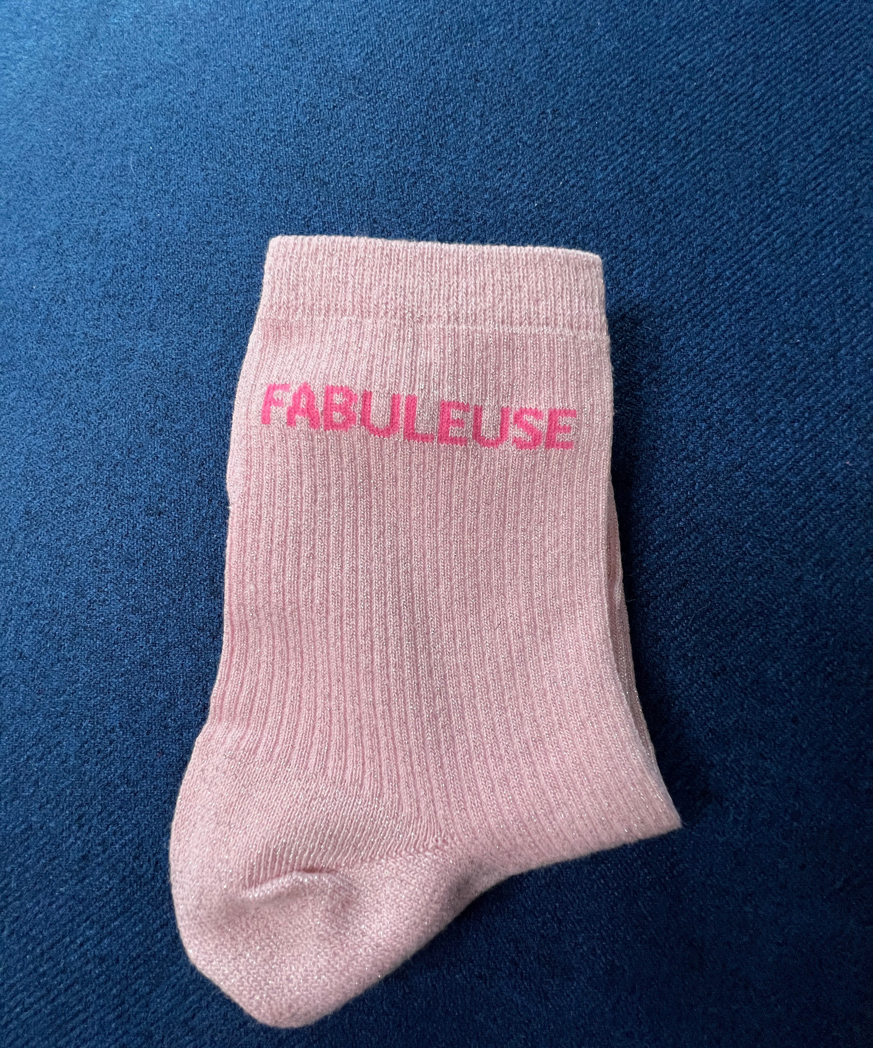 Chaussettes à paillettes "Fabuleuse"