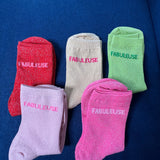 Chaussettes à paillettes "Fabuleuse"