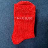 Chaussettes à paillettes "Fabuleuse"