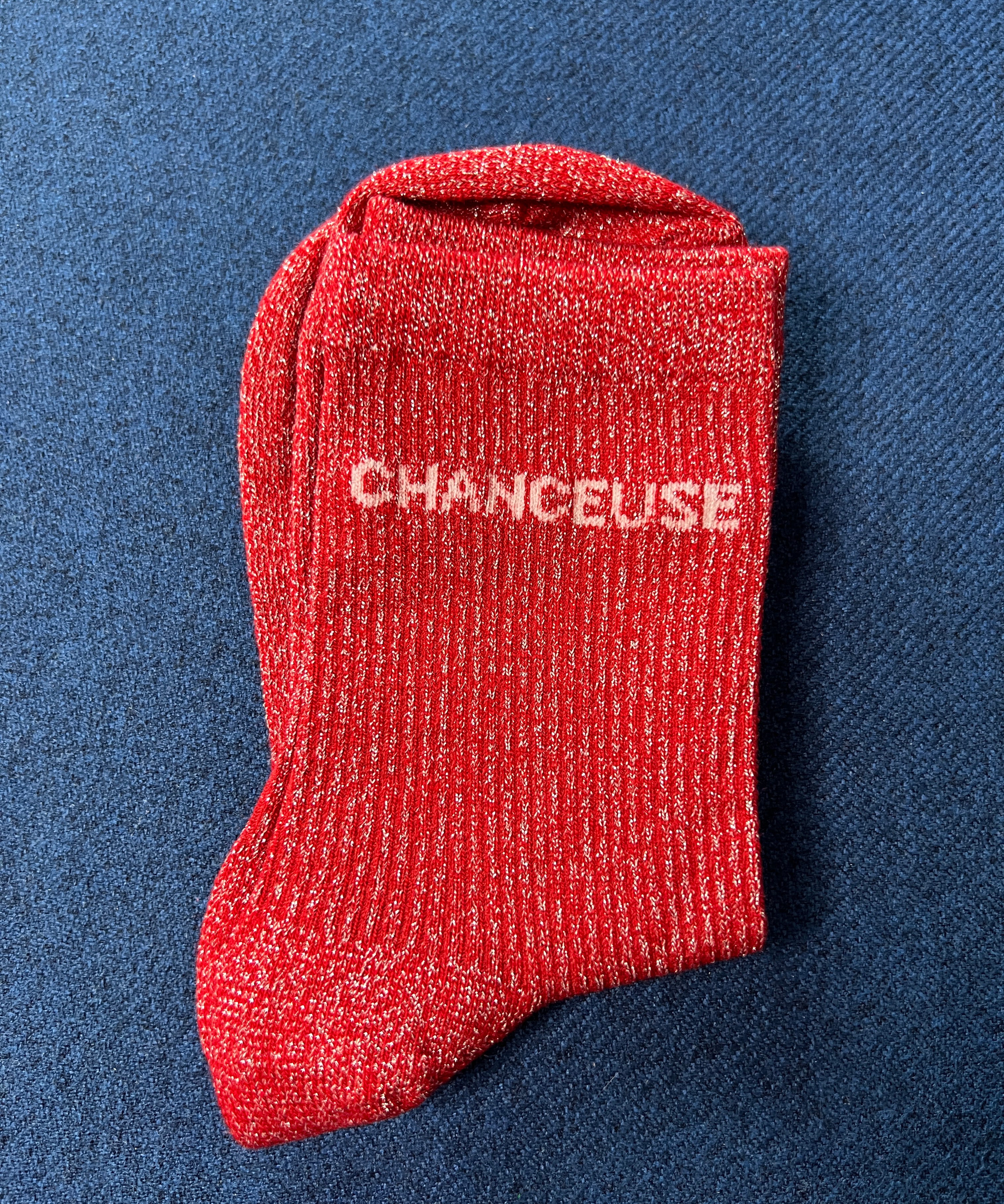 Chaussettes à paillettes "Chanceuse"