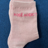 Chaussettes à paillettes "Rosé Addict"