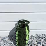 Sac Max - Mini sac à main kaki & jaune fluo