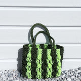 Sac Max - Mini sac à main kaki & jaune fluo