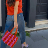 Sac Max - Mini sac à main rose et orange