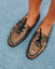 Mocassins Balboa cuir zébré bronze