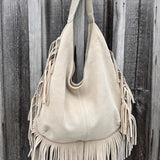 Sac à franges Tulsa beige